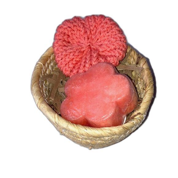 Soap Infused Sponge Cotton Candy Scent with Scrubby Sponge Gift Set - Picture 4 of 11